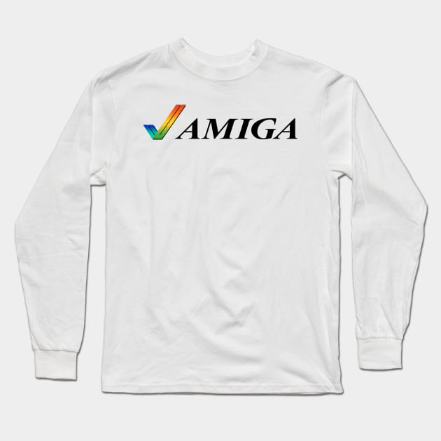 Commodore Amiga Long Sleeve T-Shirt by Retro8Bit Fashion Store